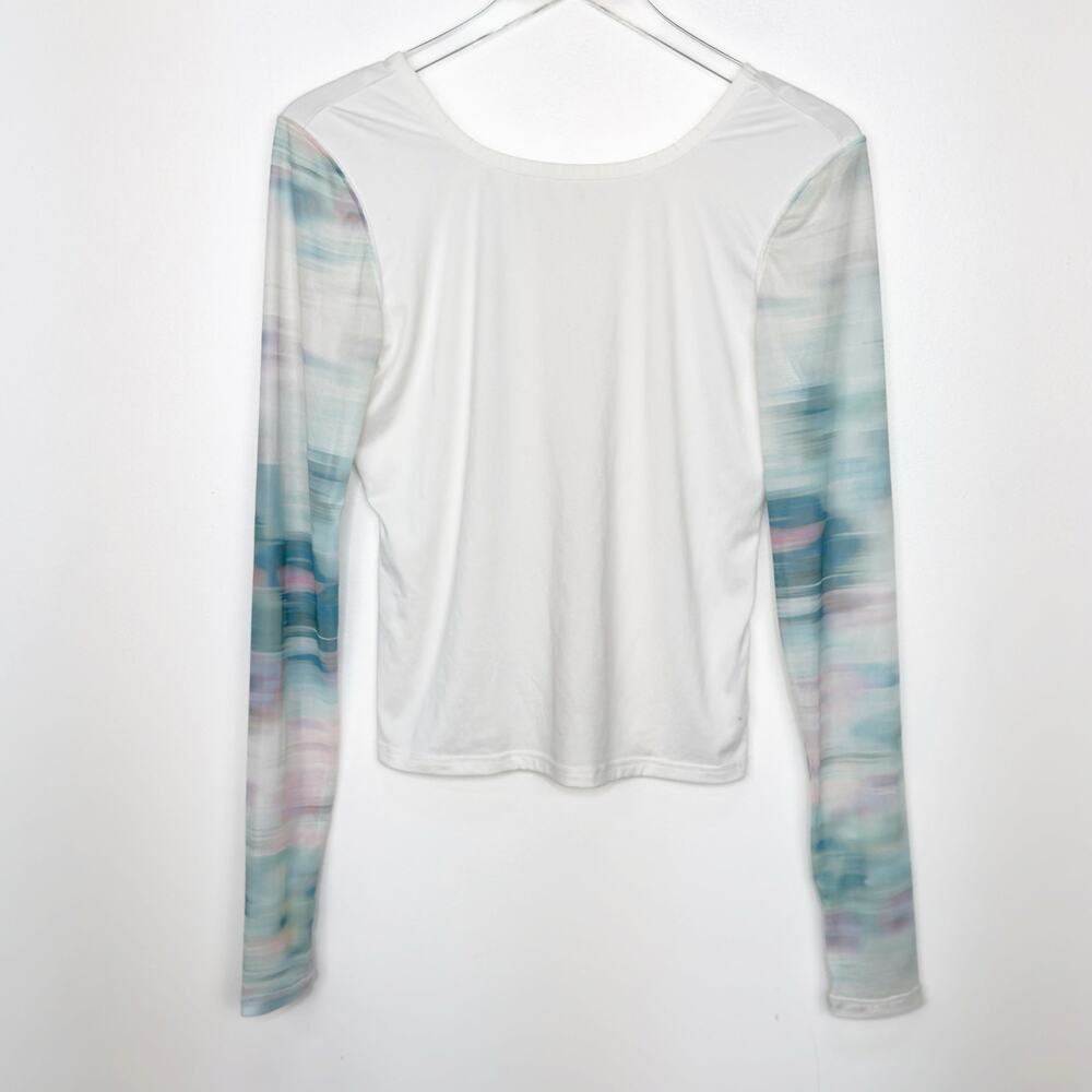 Free People Marathon Layer Crop Top Meadow Motion Soft Light S